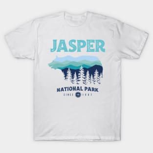 Jasper National Park Grizzly Bear Vintage Look T-Shirt